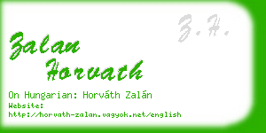 zalan horvath business card
